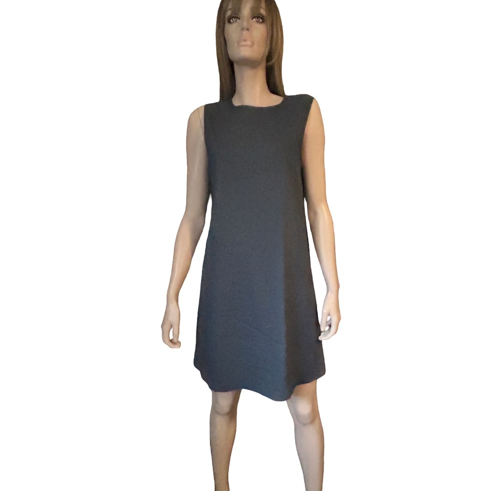 Theory Keshelle Dress Linen Rayon Blend Lace Up Corset Back Metal Grommets - Picture 11 of 16